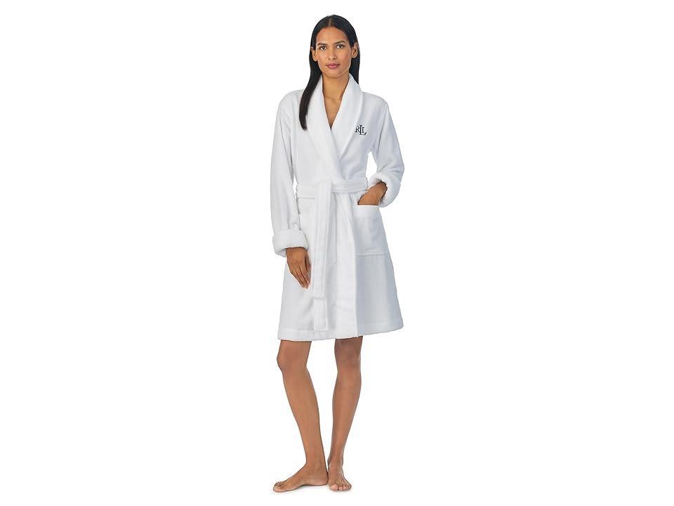 Lauren Ralph Lauren Organic Cotton Short Shawl Collar Robe Women's Robe Product Image