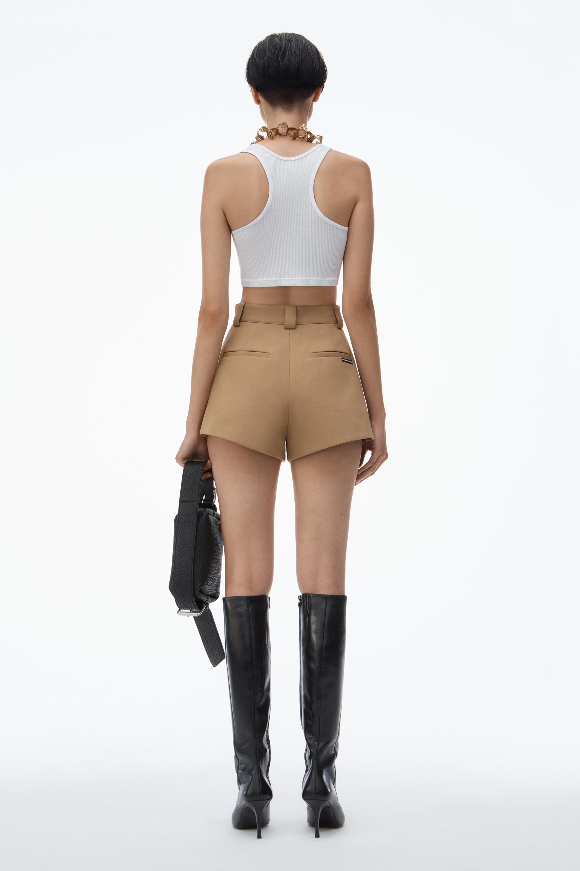 High-waist Flared Shorts Product Image