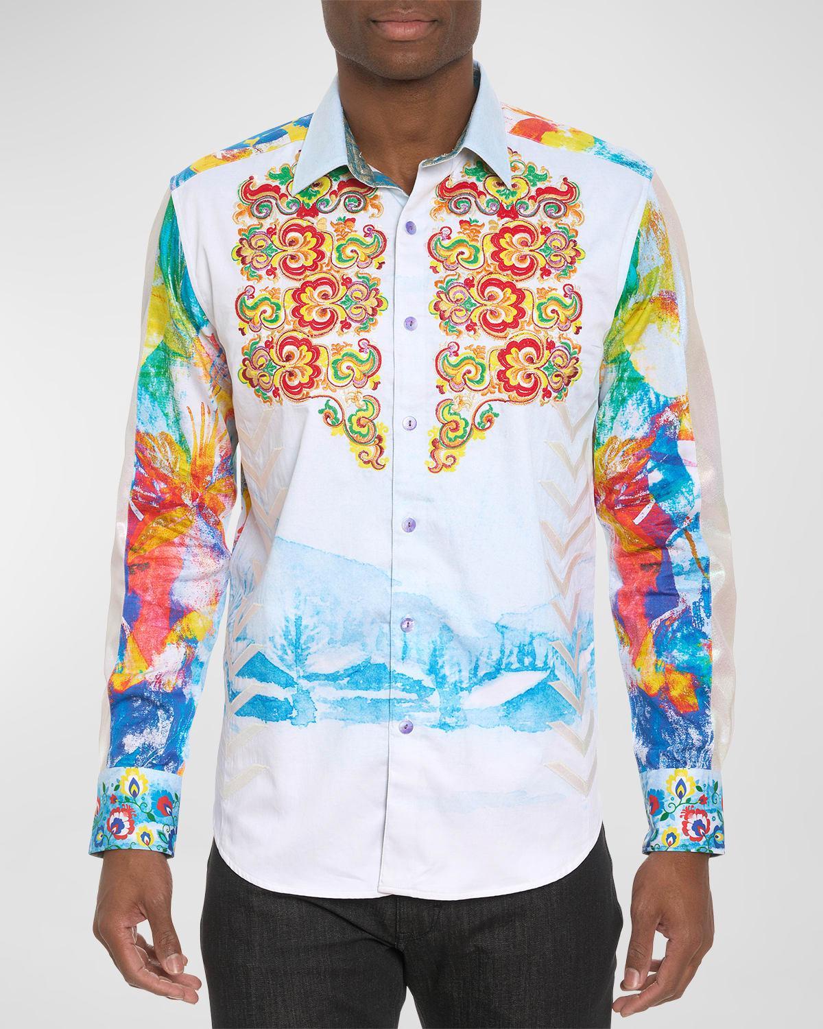 Mens The Alps Printed Shirt Product Image