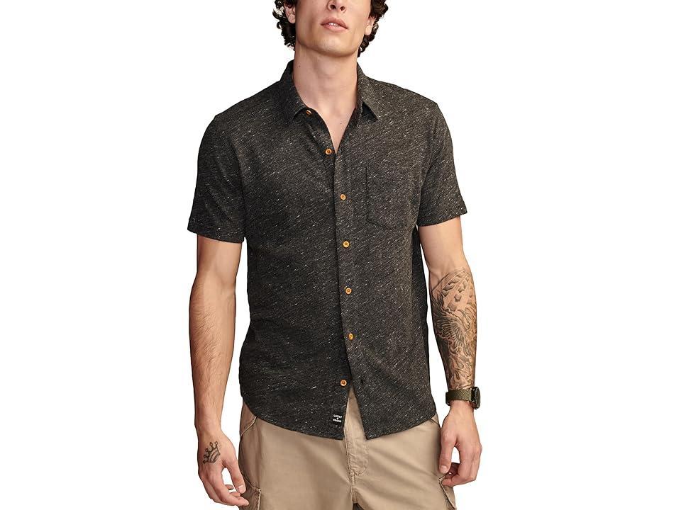 Lucky Brand Mens Linen Short Sleeve Button-Up Shirt Product Image