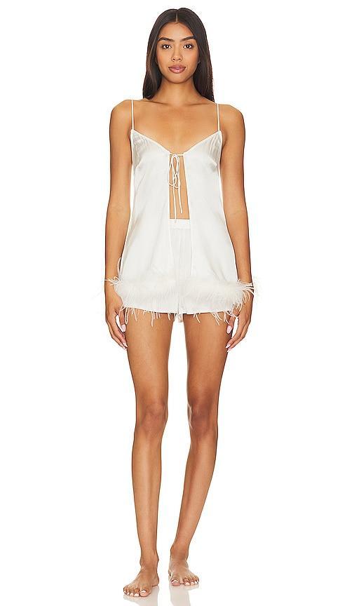 Lovers and Friends Dahlia Short Set in Ivory. - size XL (also in L, M, S, XXS) Product Image