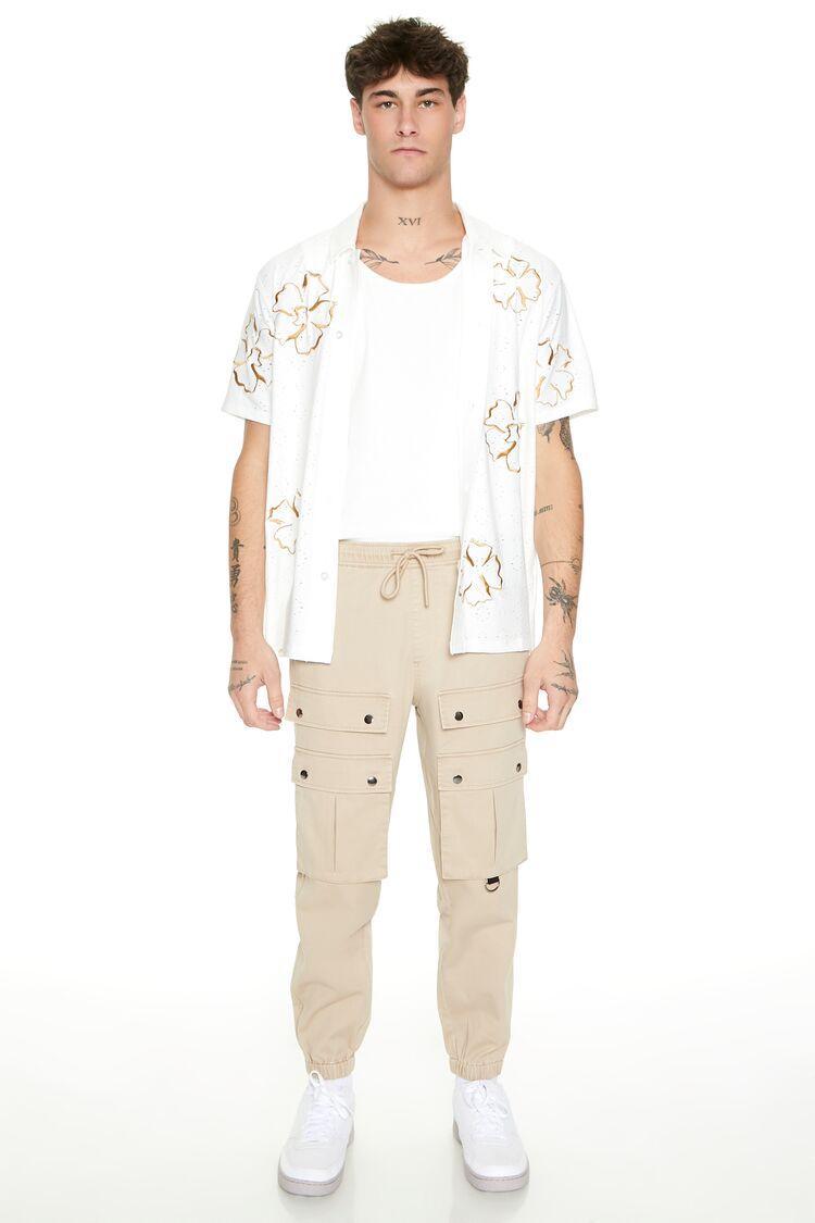 Twill Studded Cargo Joggers | Forever 21 Product Image