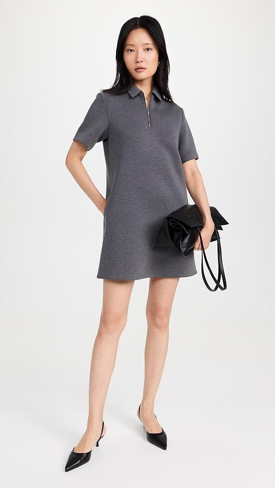 Theory Short Sleeve Half Zip Dress | Shopbop Product Image