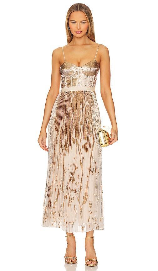 Womens Brielle Brocade Bustier Gown Product Image