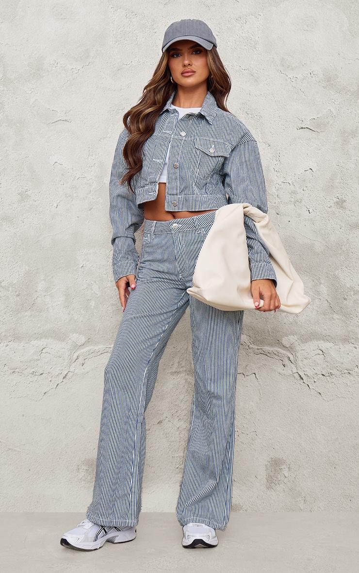 Blue Pinstripe Relaxed Baggy Jean product image