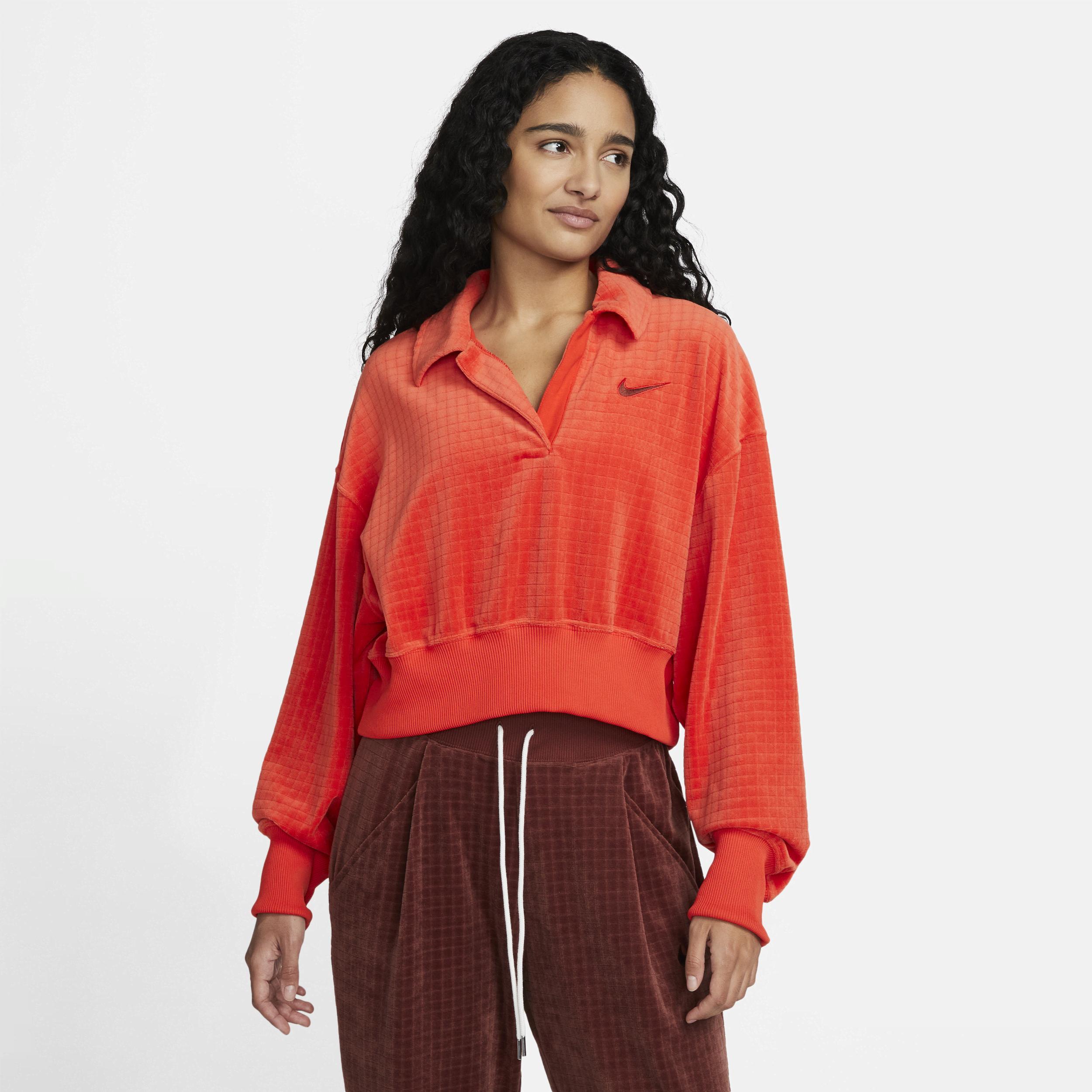 Women's Nike Sportswear Velour Polo Product Image