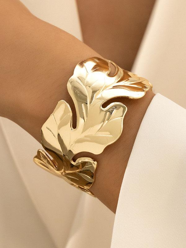 Geometric Shiny Solid Color Split-Joint Bracelet Accessories Product Image