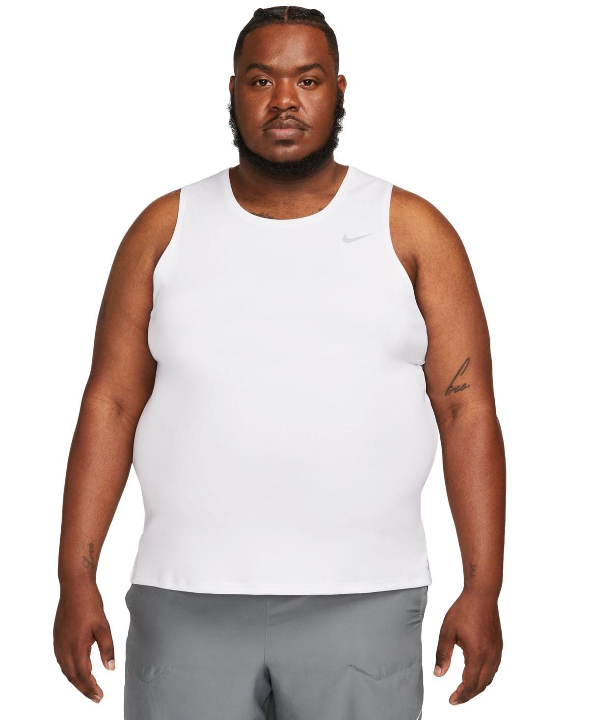 Nike Mens Miler Dri-fit Running Tank - Particle Grey Product Image