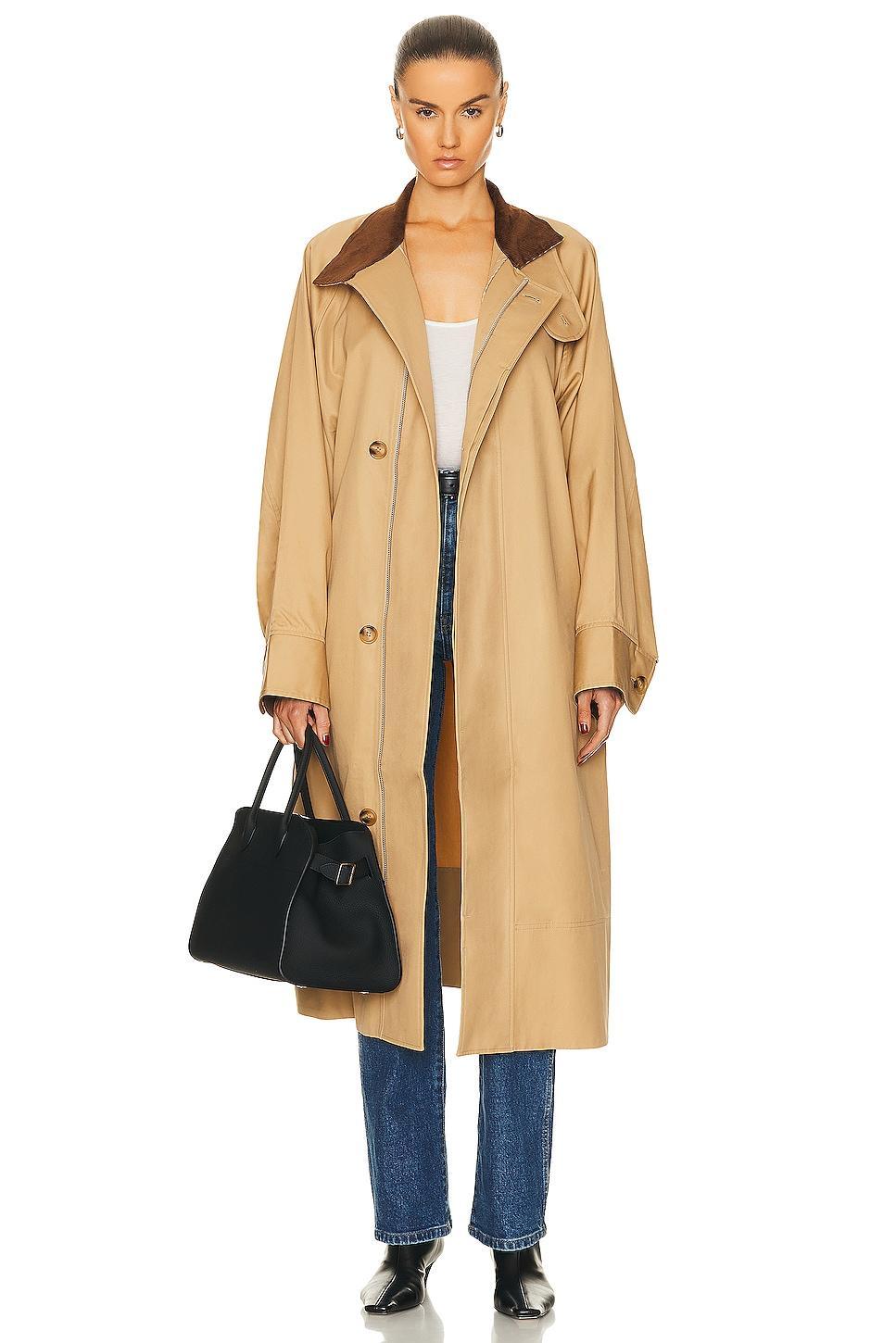 GRLFRND The Big Car Coat in Tan product image