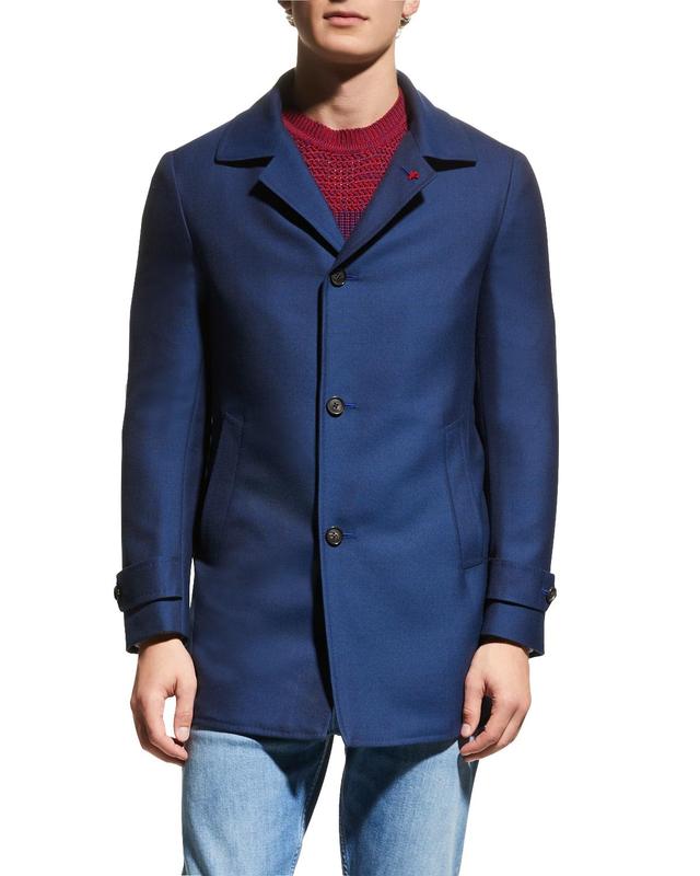 Mens Wool-Cashmere Walking Coat Product Image