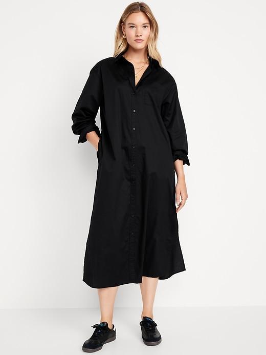 Loose Midi Shirt Dress Product Image