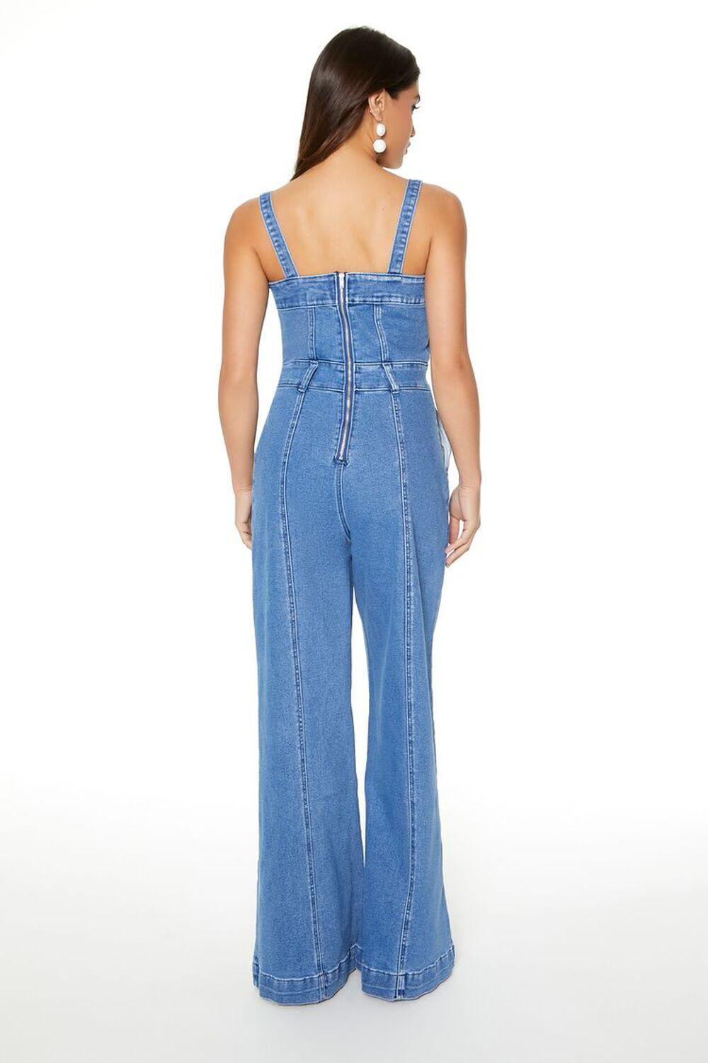 Denim Wide-Leg Jumpsuit | Forever 21 Product Image