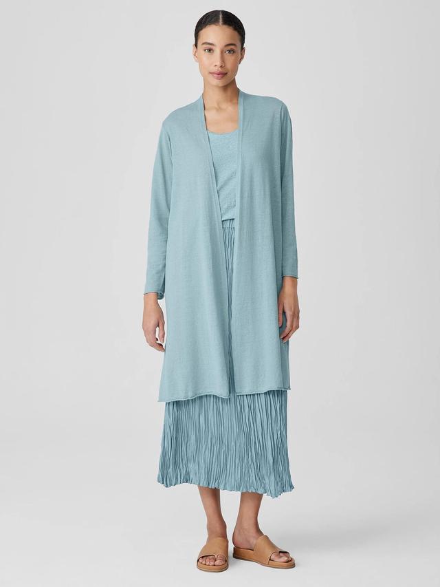 EILEEN FISHER Organic Linen Cotton Long Cardiganfemale Product Image