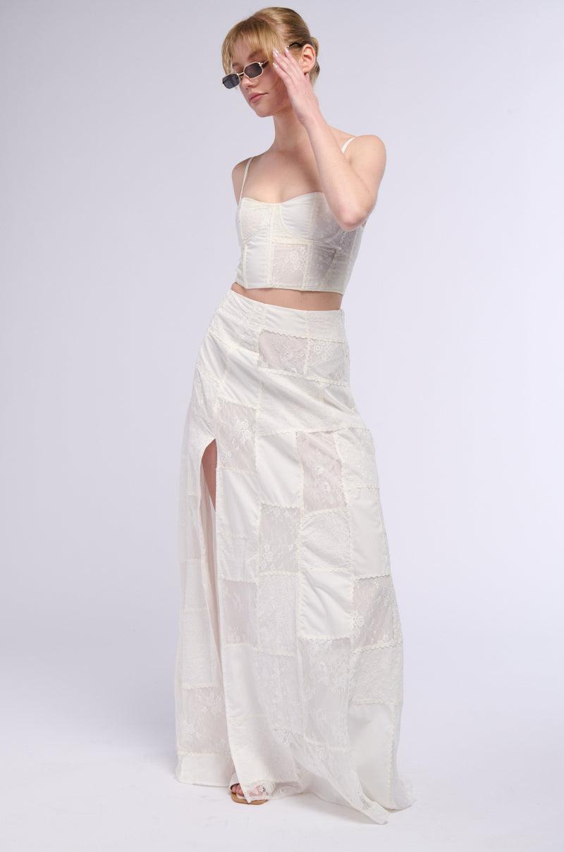 AURA PATCHWORK MAXI SKIRT Product Image