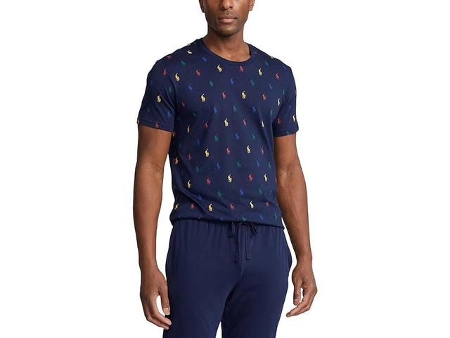 Polo Ralph Lauren Supreme Comfort Short Sleeve Crew (CrewPrimary AOPP) Men's Clothing Product Image