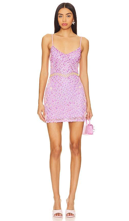 MAJORELLE Naya Embellished Mini Dress Size L, M, S. Product Image