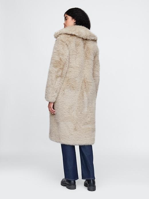 Recycled Faux Fur Coat Product Image