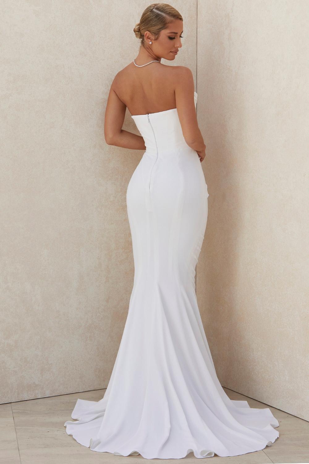 Esmee Ivory Draped Strapless Bridal Gown - Limited Edition Product Image