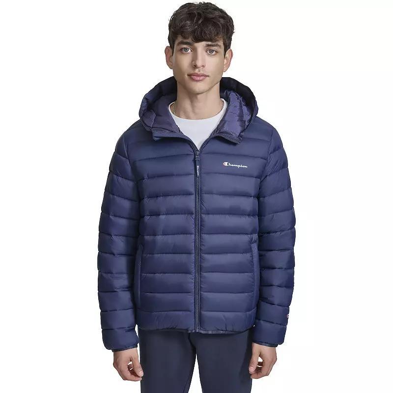 Mens Champion Lightweight Puffer Jacket with Hood Product Image