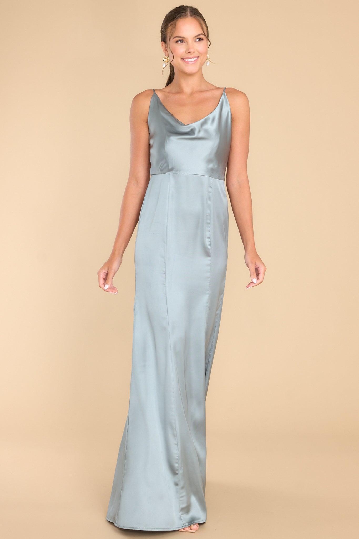 Inner Radiance Ash Blue Maxi Dress Product Image