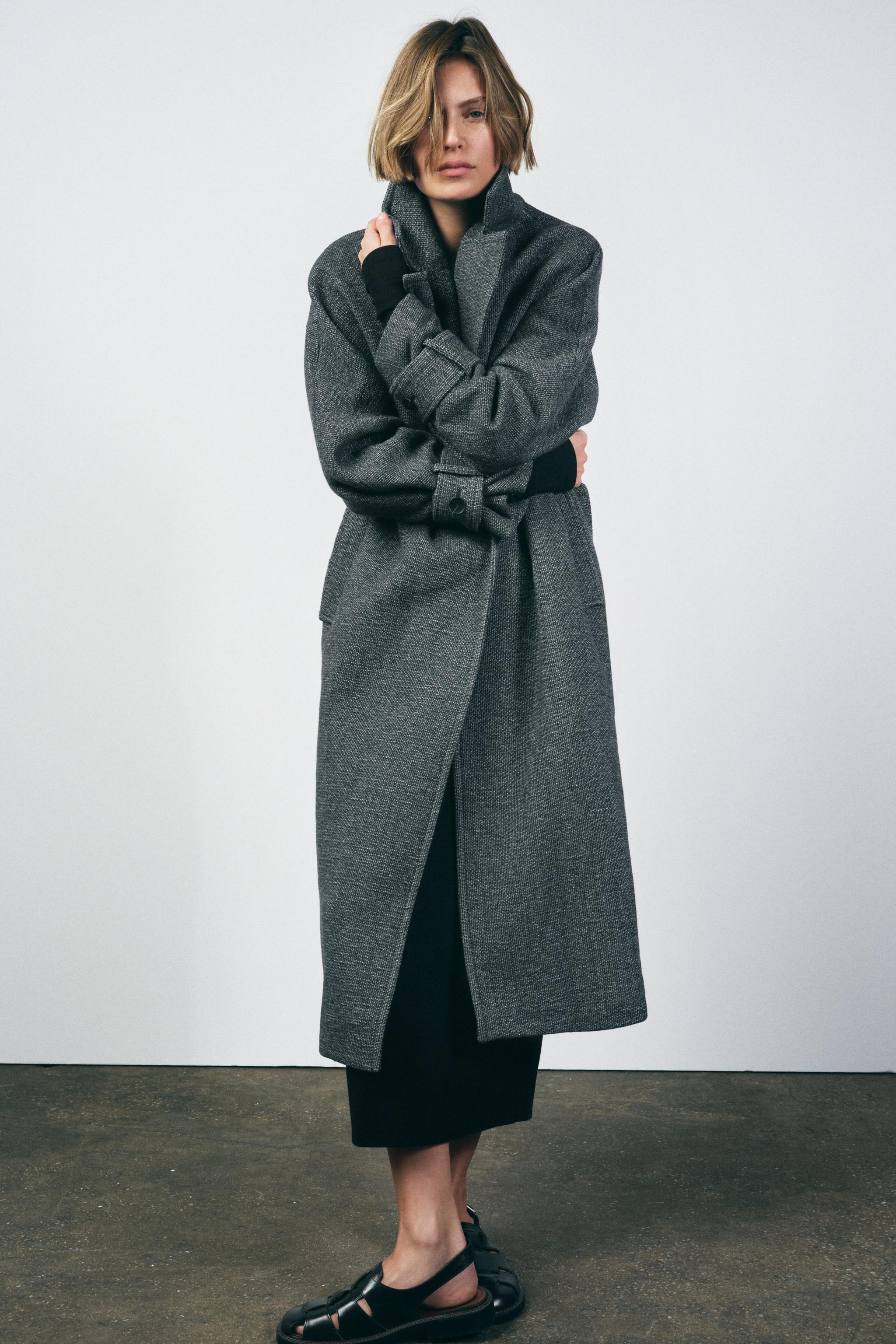 WOOL BLEND COAT ZW COLLECTION Product Image