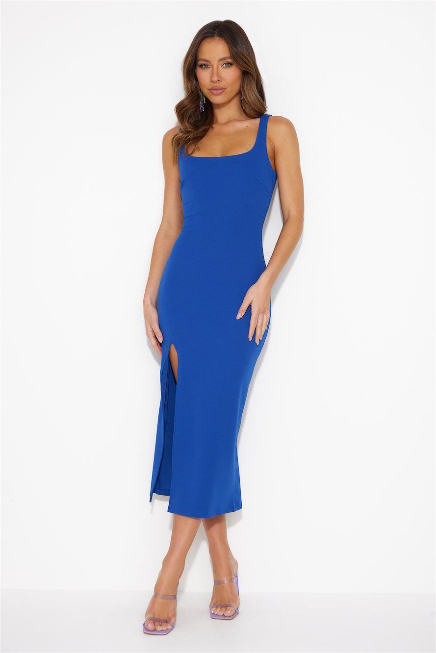 All The Events Midi Dress Blue Product Image