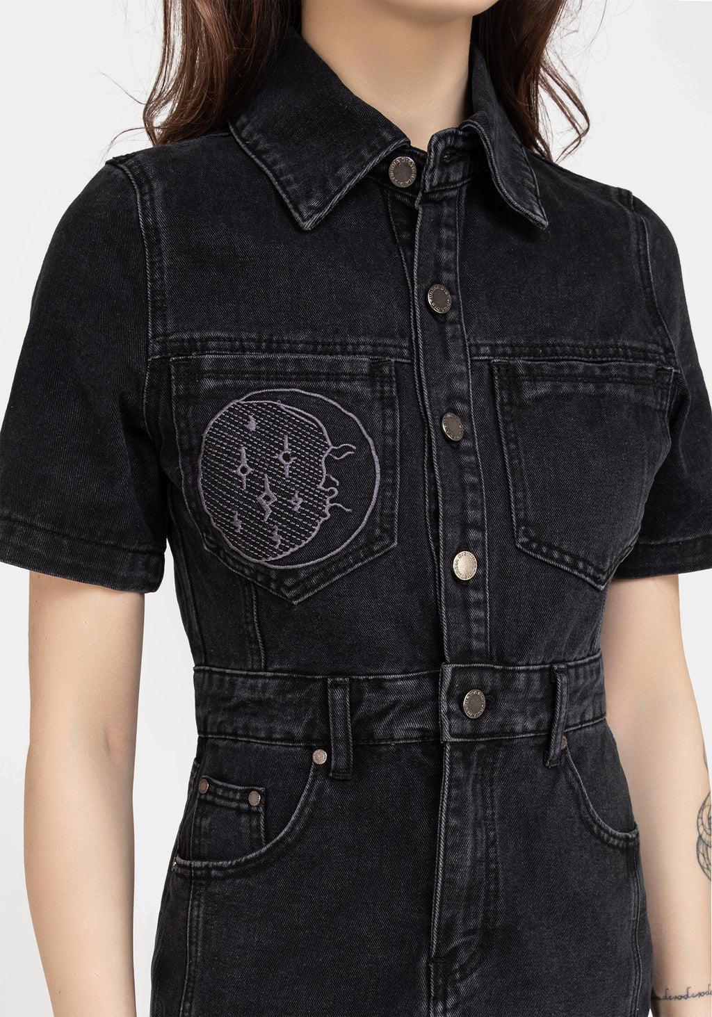 Invictus Denim Mini Shirt Dress Product Image