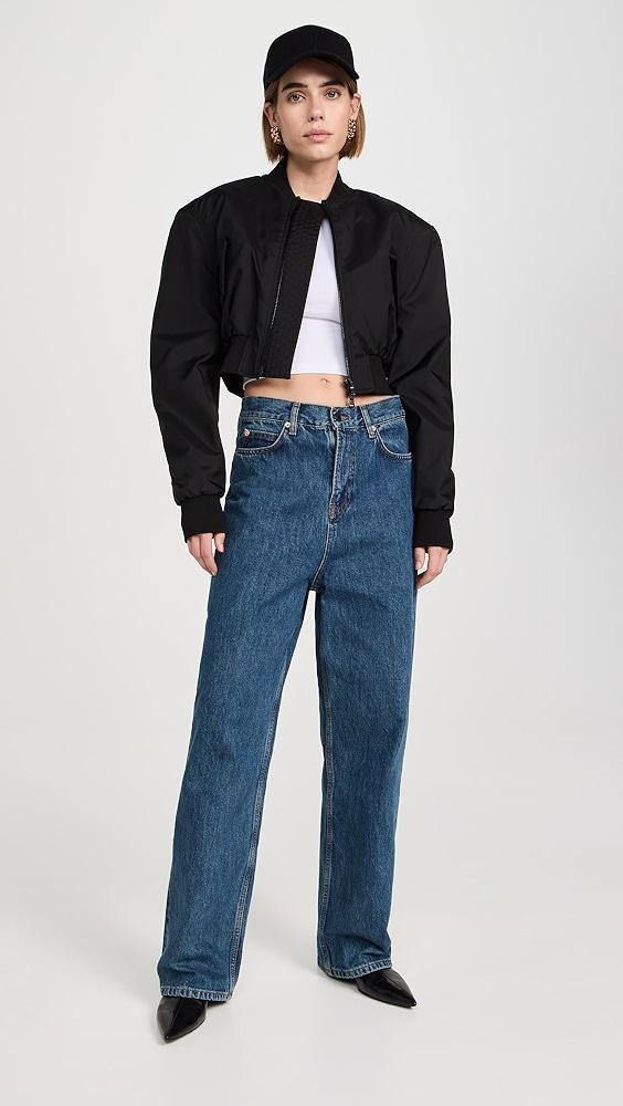 WARDROBE.NYC Tailored Crop Bomber | Shopbop Product Image