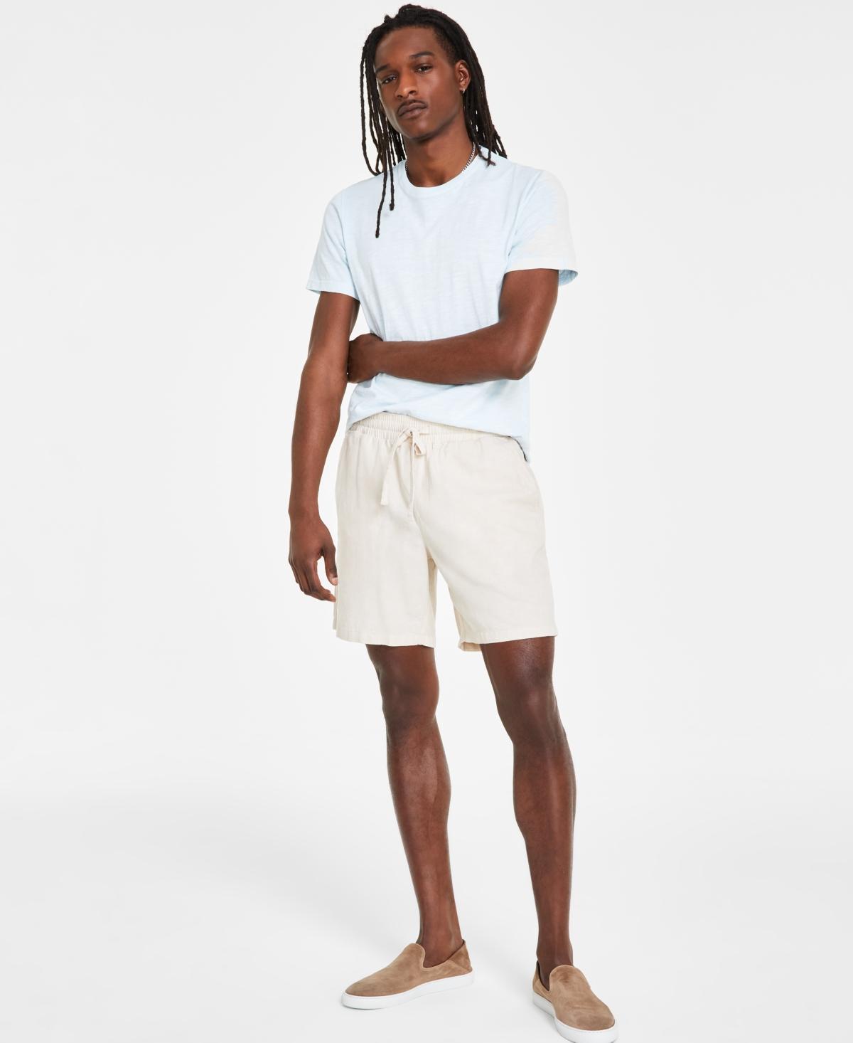 Sun + Stone Mens Charlie Linen Pull-On Shorts, Created for Macys Product Image