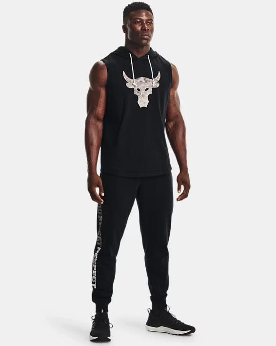 Men's Project Rock Terry Sleeveless Hoodie Product Image