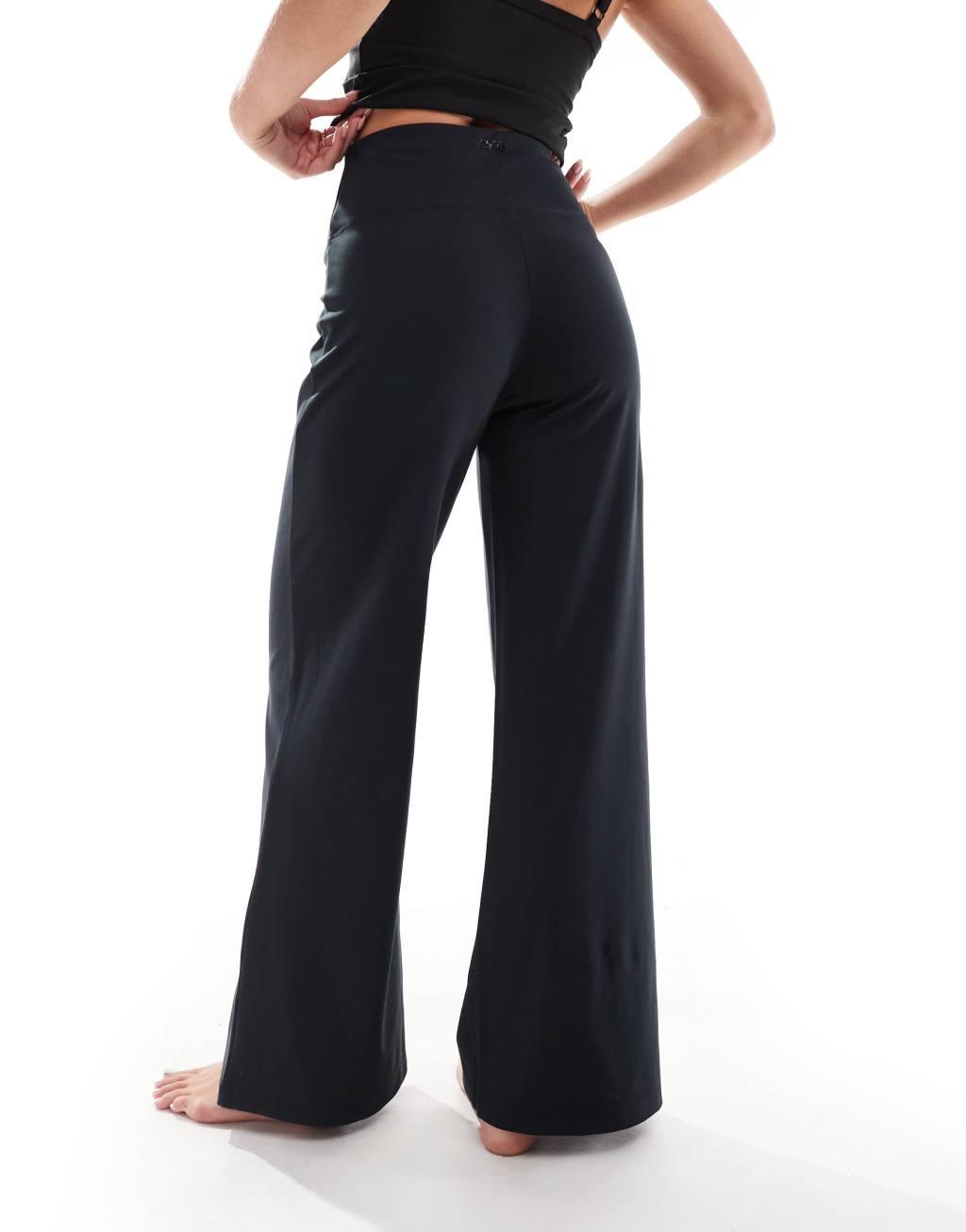 ASOS 4505 Petite Icon soft touch dance pants in black Product Image