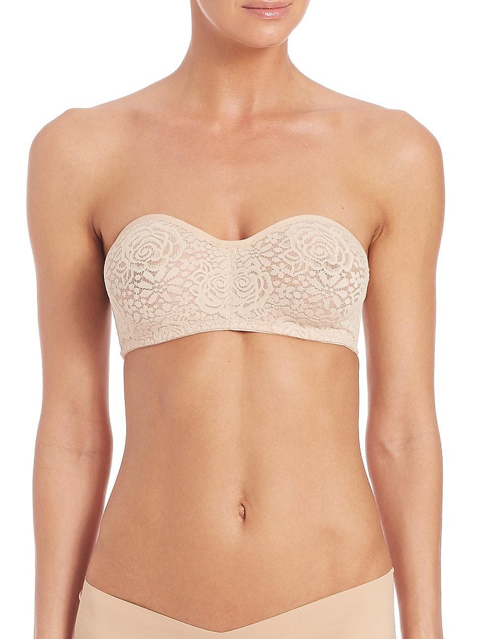 Womens Halo Lace Strapless Bra Product Image