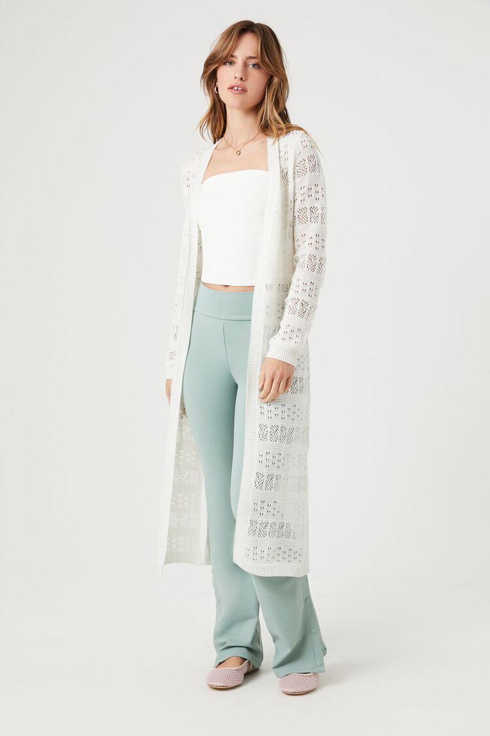 Open-Knit Duster Cardigan Sweater | Forever 21 Product Image