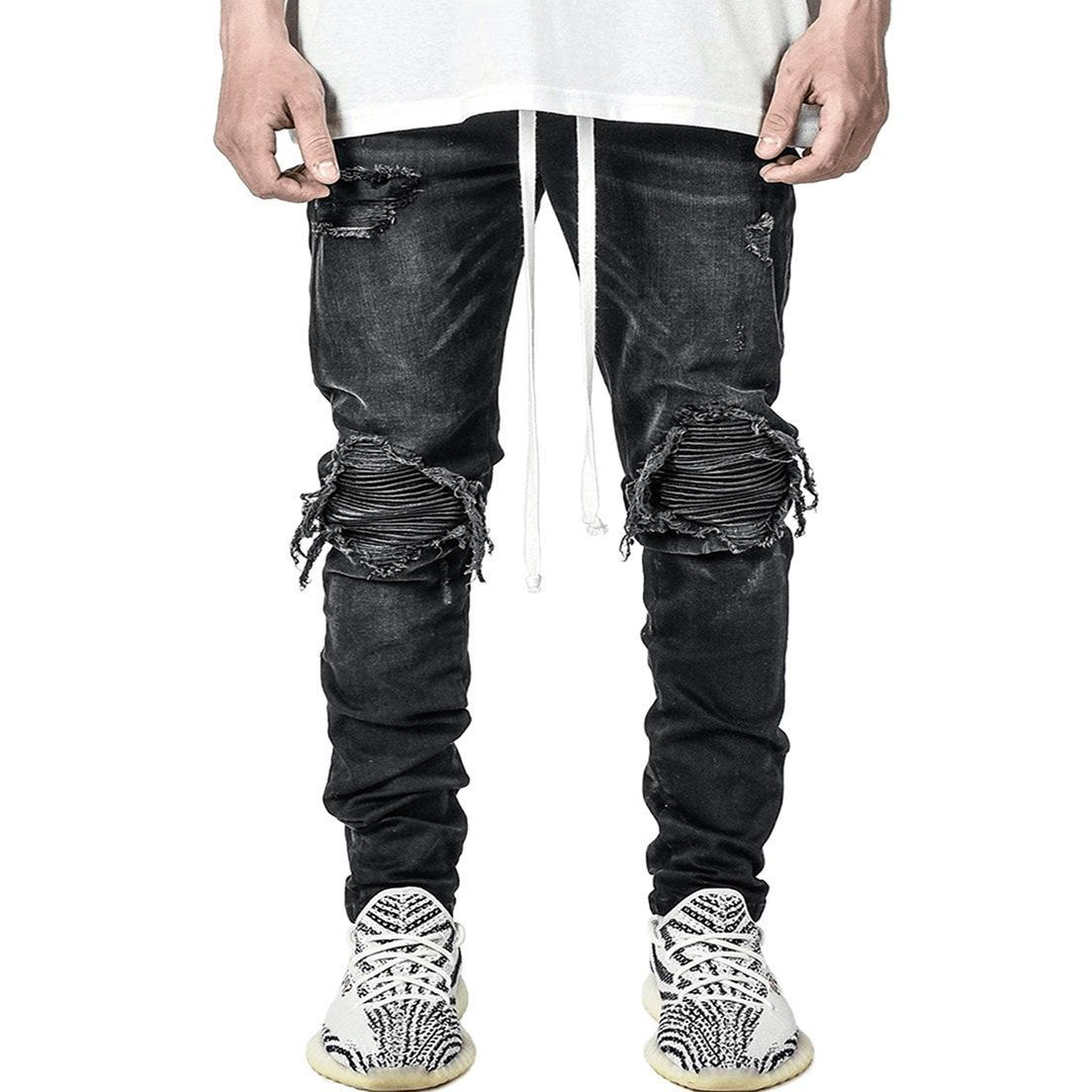 Sopula Hiphop Fashion Ripped Motorcycle Jeans product image