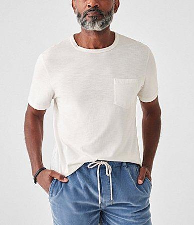 Faherty Sunwashed Organic Cotton Pocket T-Shirt Product Image