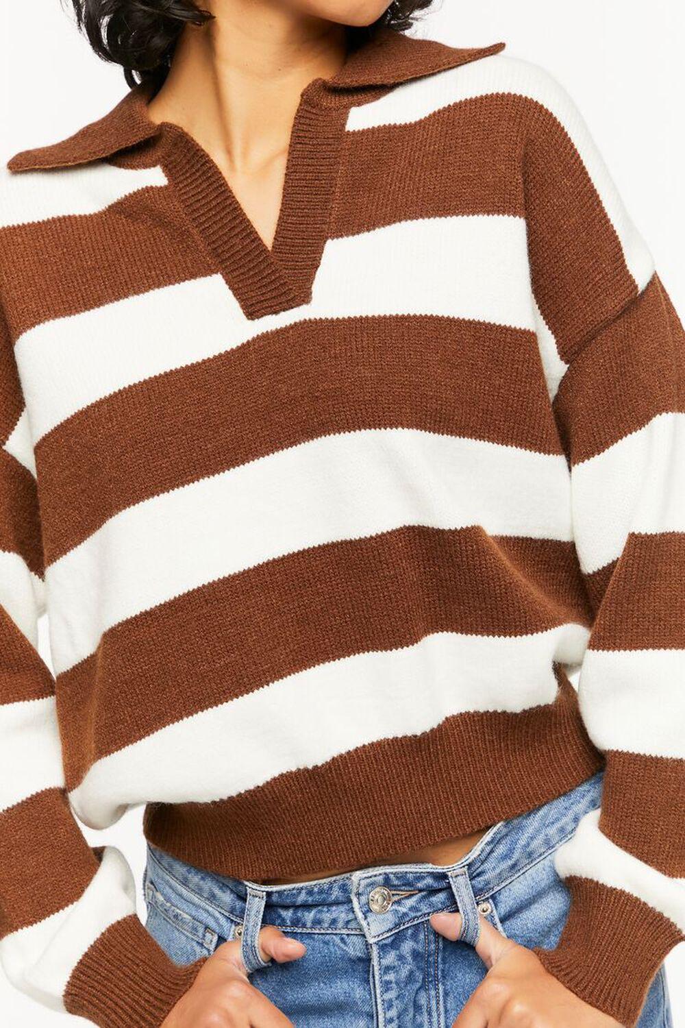 Striped Collared Sweater | Forever 21 Product Image