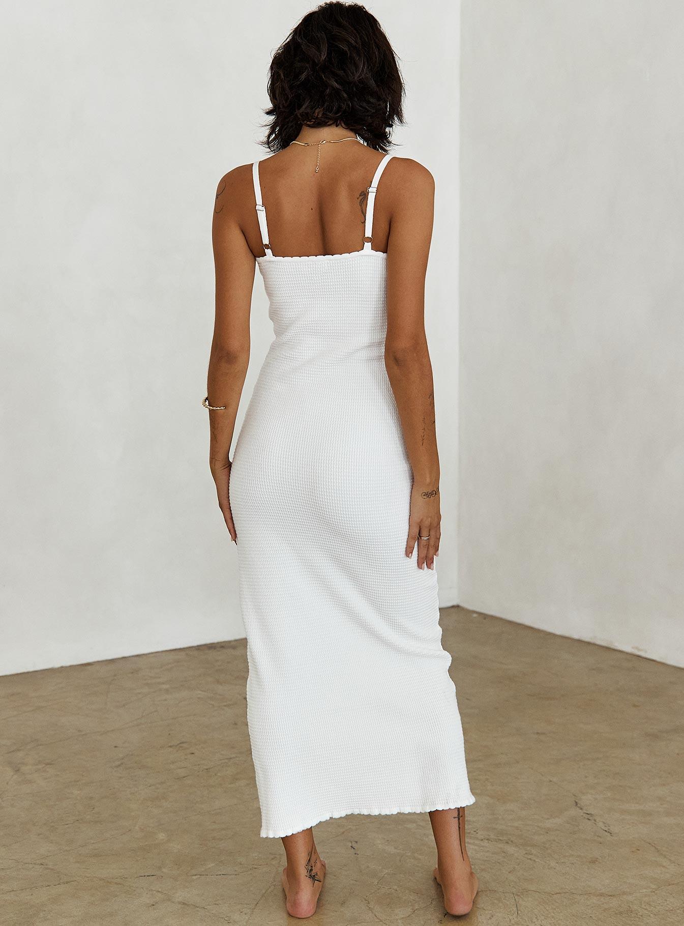 Kattan Maxi Dress White Product Image