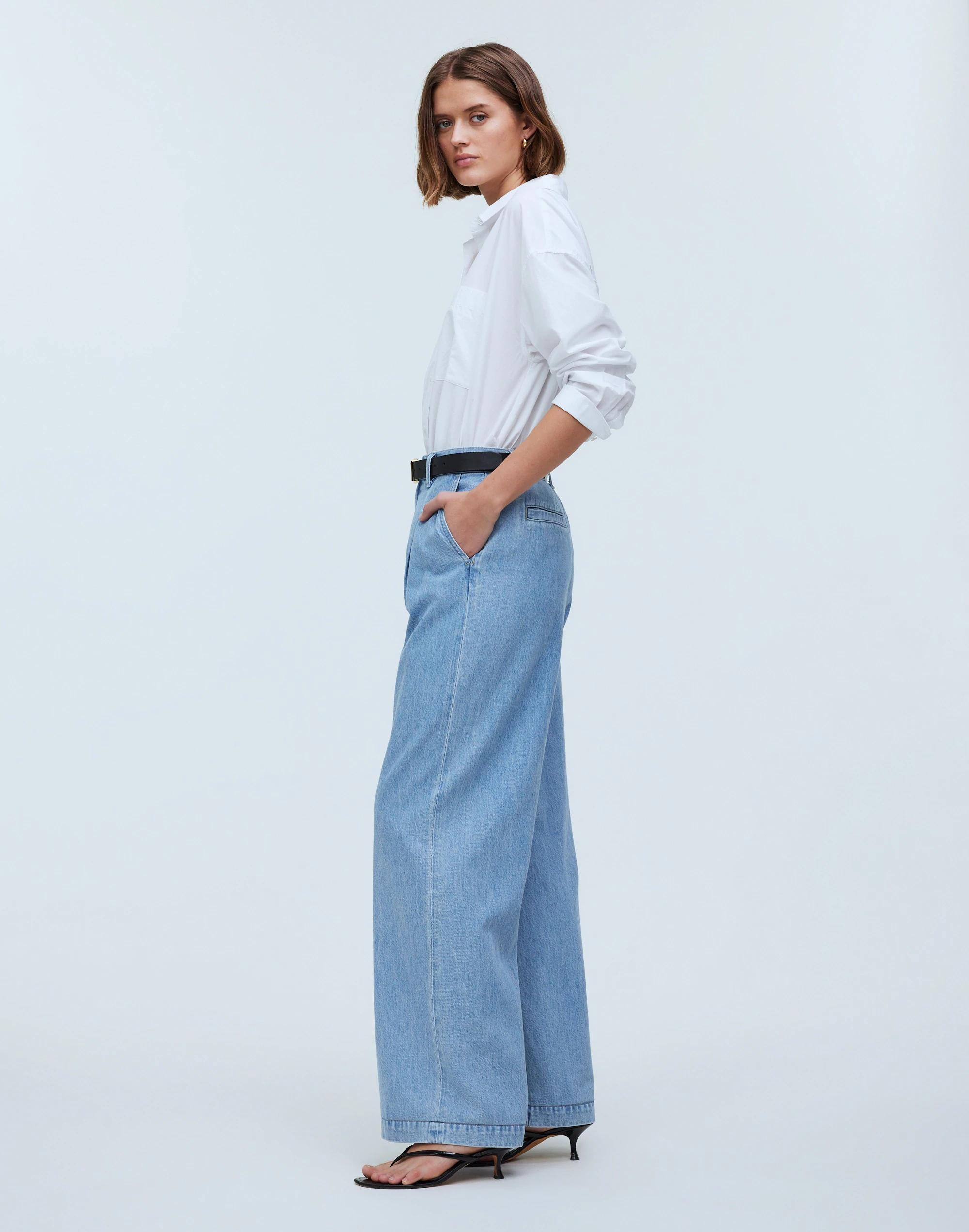 The Harlow Wide-Leg Jean in Benicia Wash: Airy Denim Edition Product Image