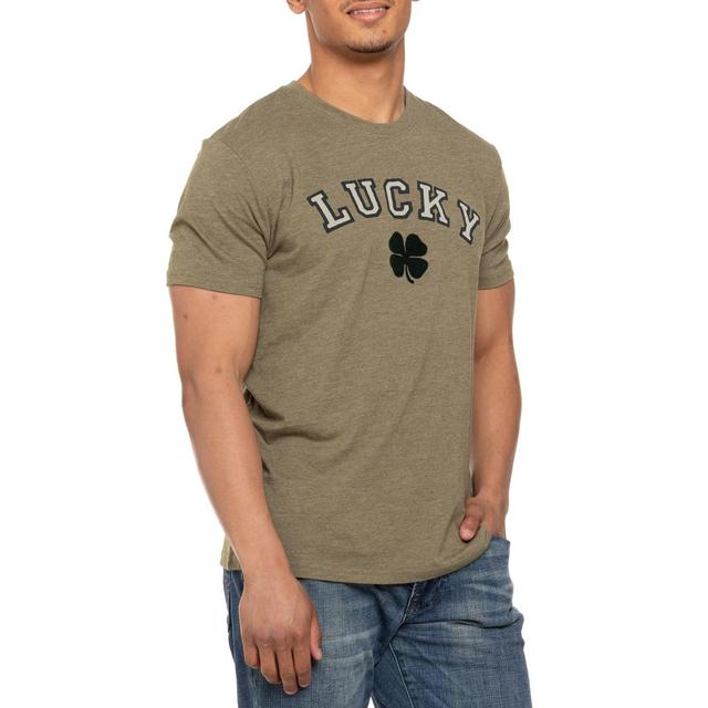 Lucky Brand Flocked Clover Lucky Arch T-Shirt - Short Sleeve Product Image