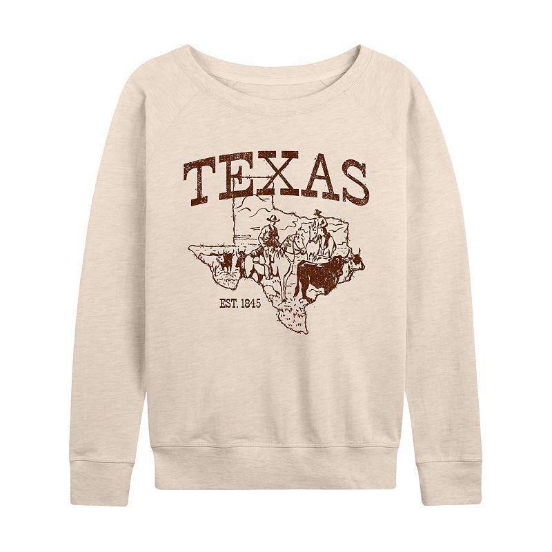 Womens Texas Lightweight French Terry Sweatshirt, Girls Product Image