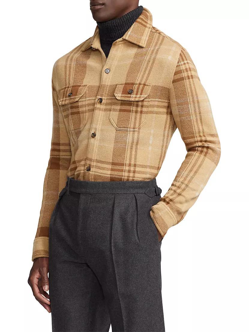 Jacquard Plaid Overshirt Product Image