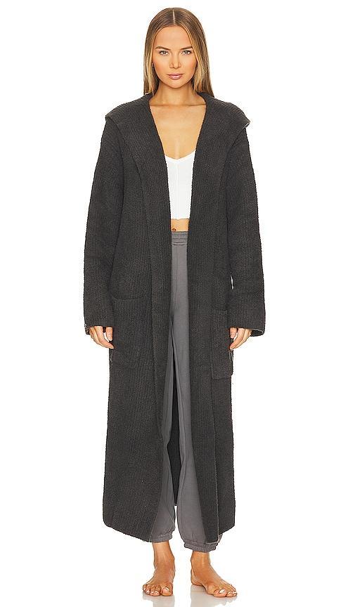 Barefoot Dreams Cozychic Solid Ribbed Hooded Lounge Cozy Robe Product Image