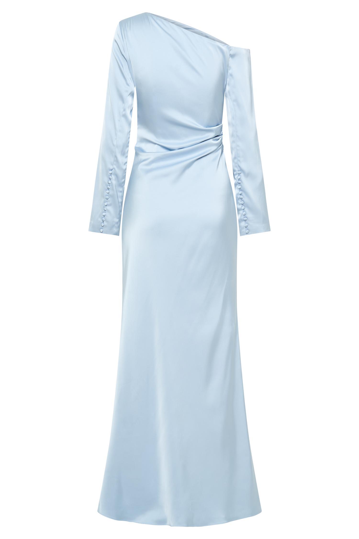 Avery Long Sleeve Maxi Dress - Cornflower Blue Product Image