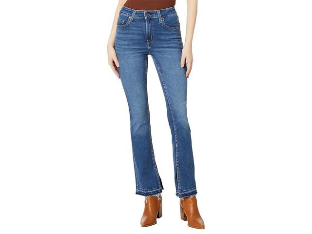 Womens Levis 725 High Rise Bootcut Jeans Dark Blue Product Image