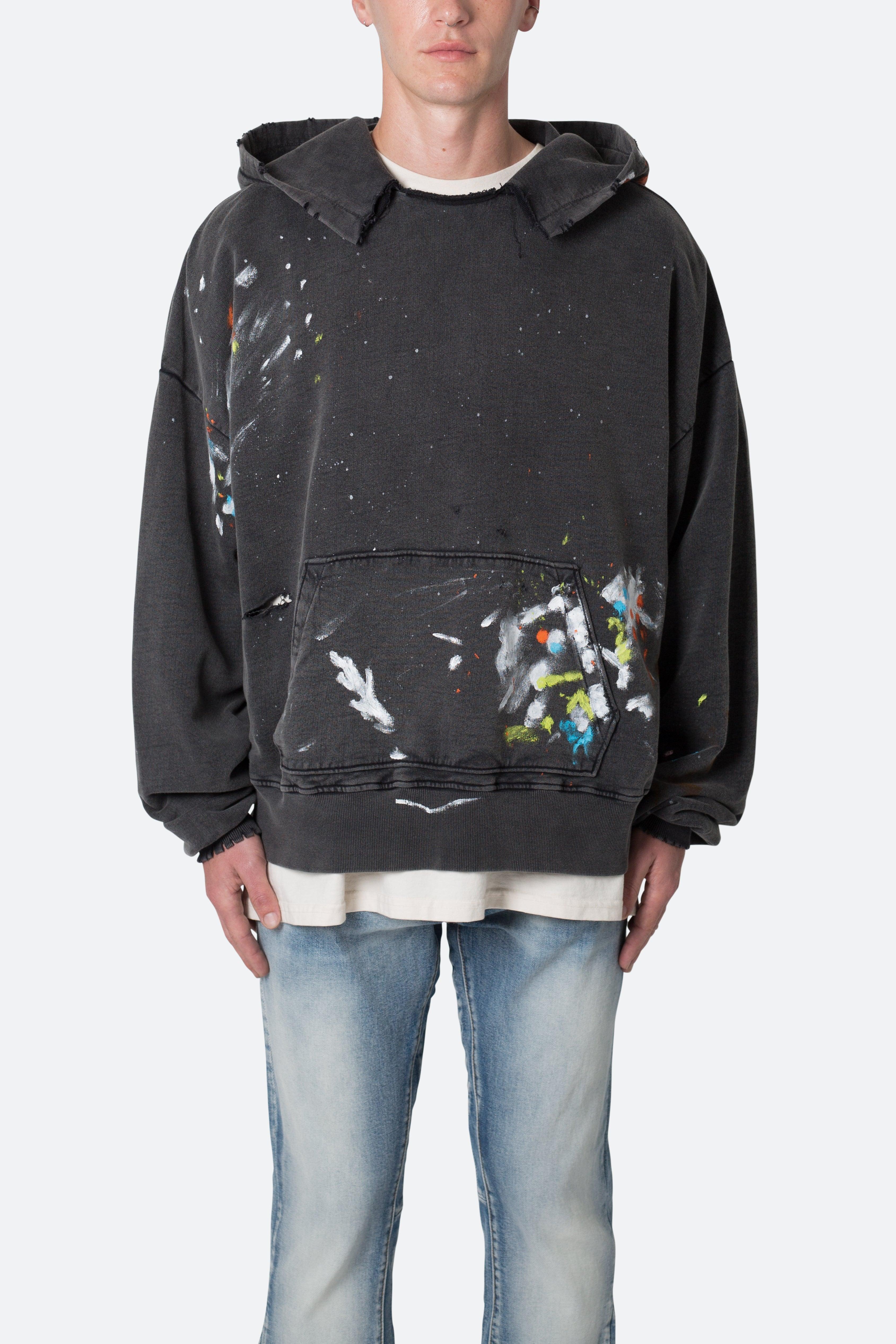 Destroyed Painter Hoodie - Vintage Black Product Image