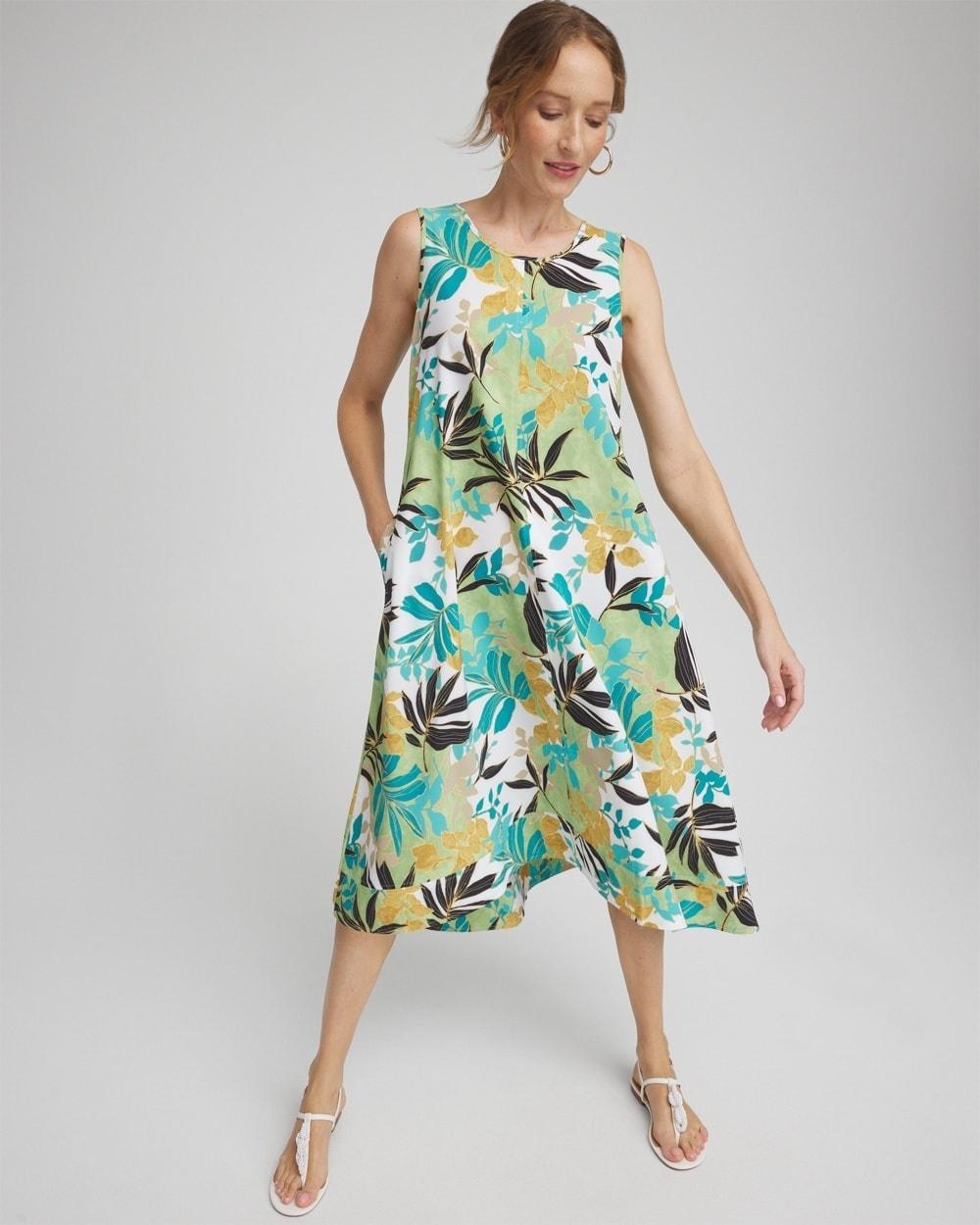 Zenergy® UPF Sleeveless Leaves Dress Product Image