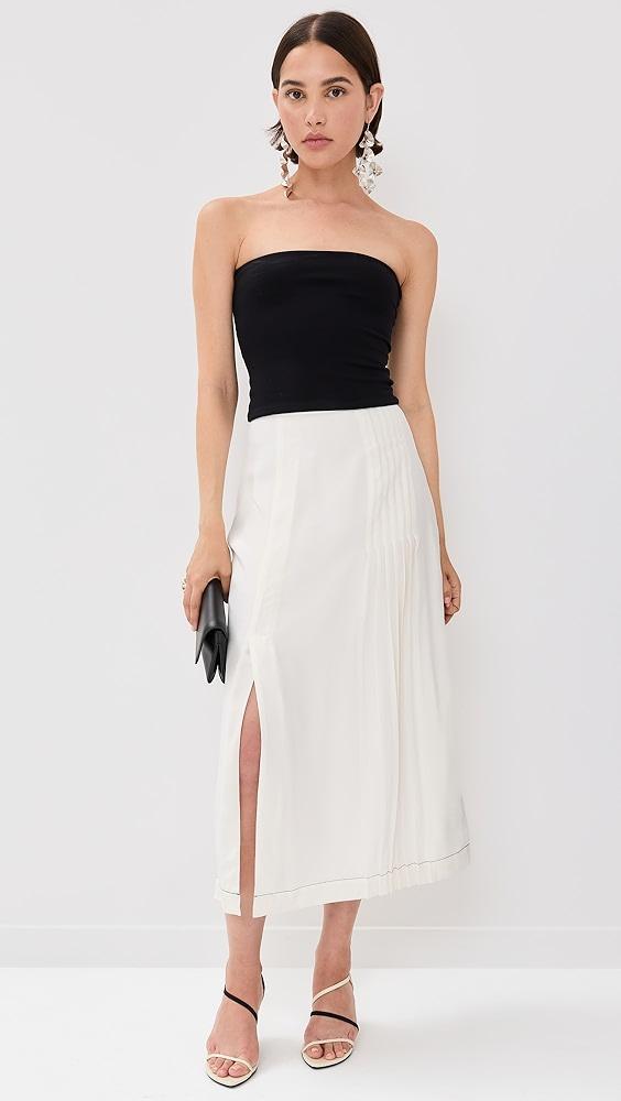 La Ligne Pleat Midi Skirt | Shopbop Product Image