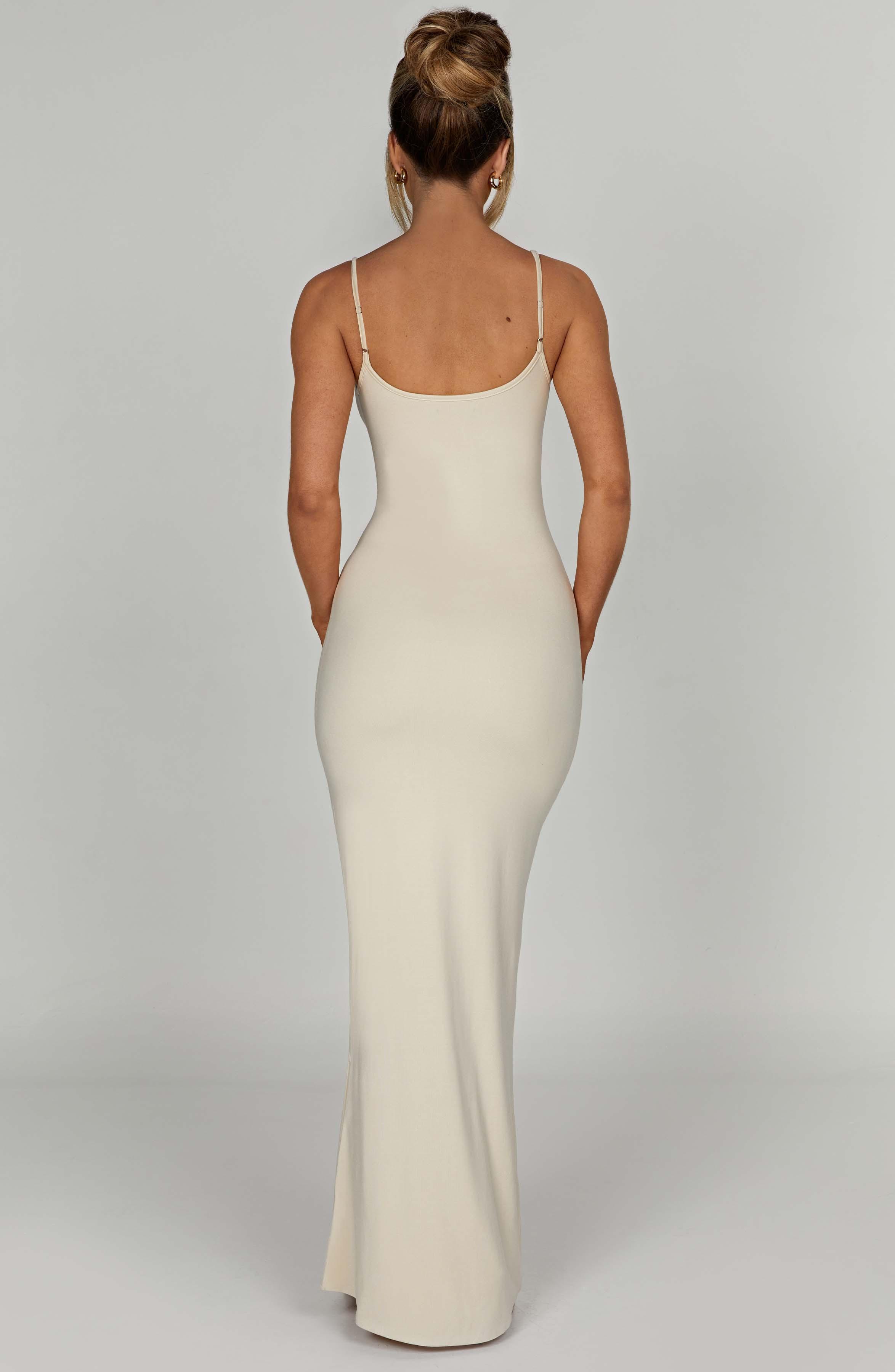 Saskia Maxi Dress - Cream Product Image