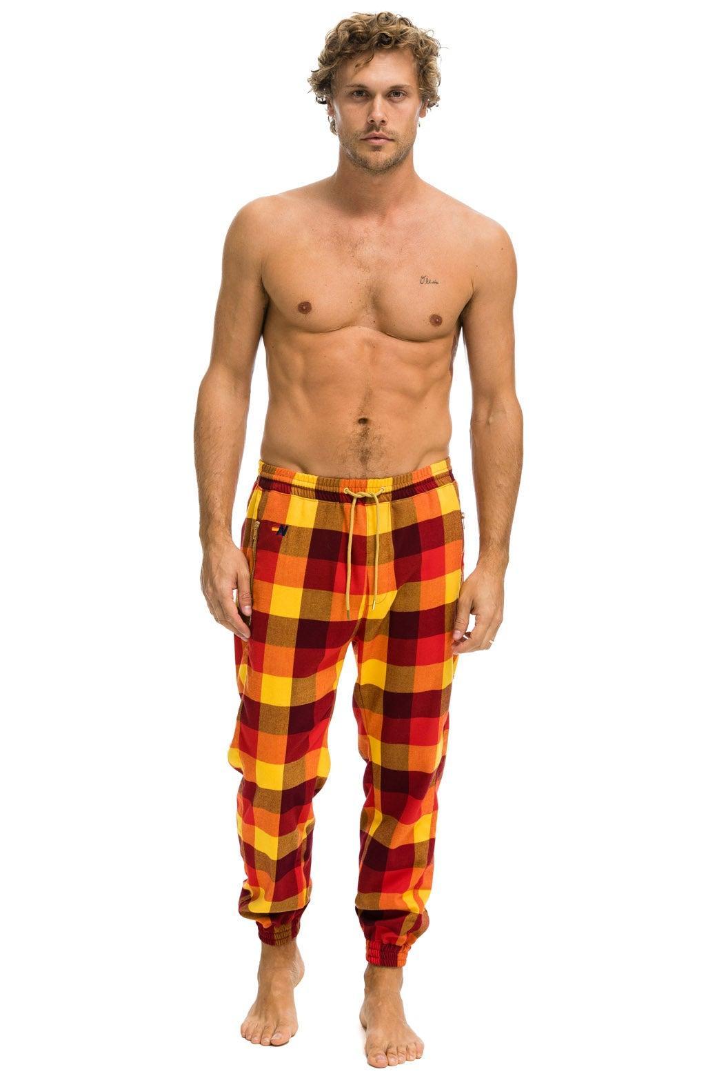 MEN'S PLAID LODGE PANT - SURFY PLAID Male Product Image