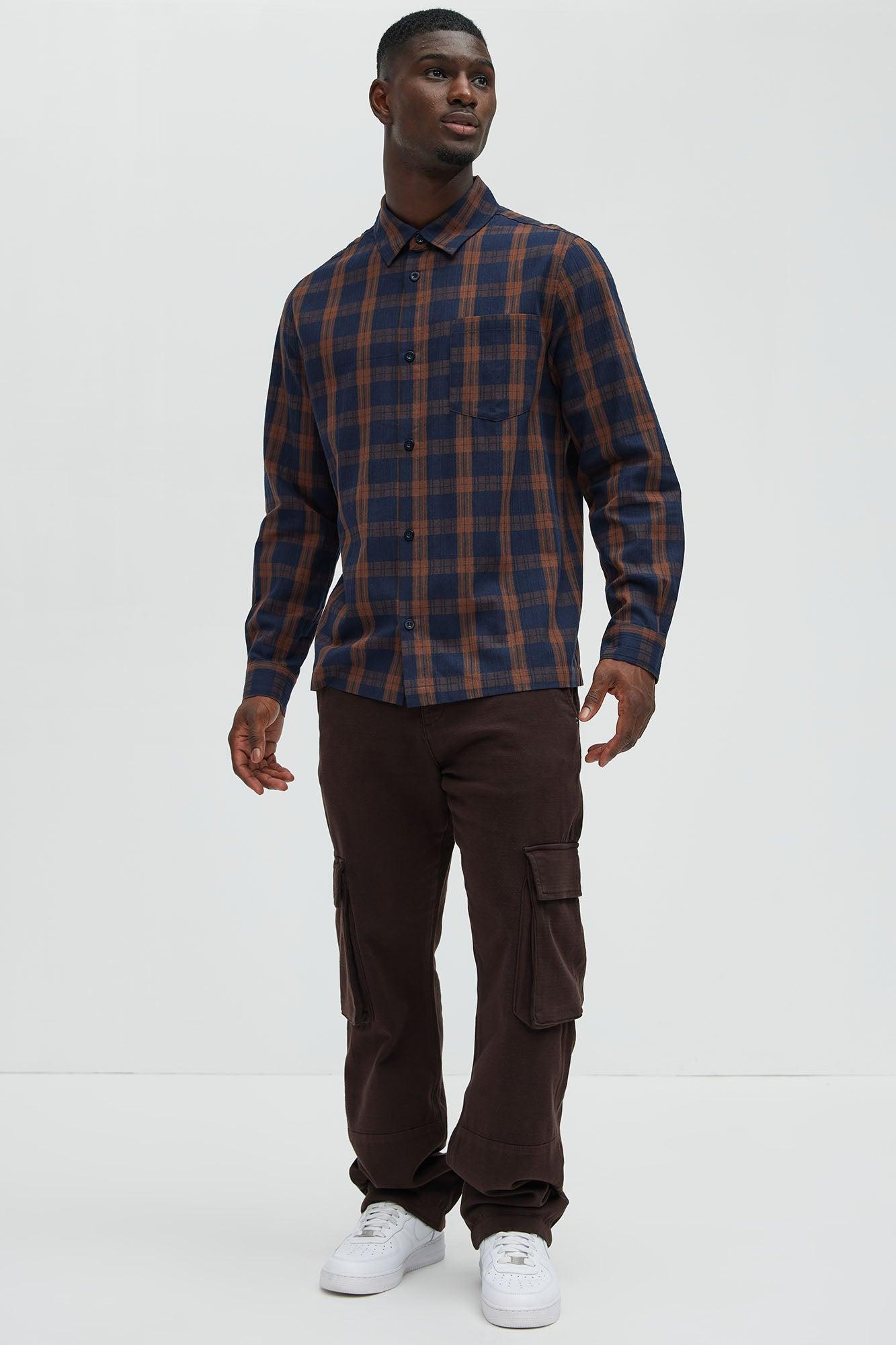 Edgar Plaid Shirt - Brown Combo Product Image